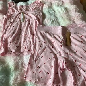 Skims valentines cherry print set